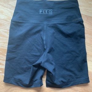 Small Black FLEO Biker Shorts